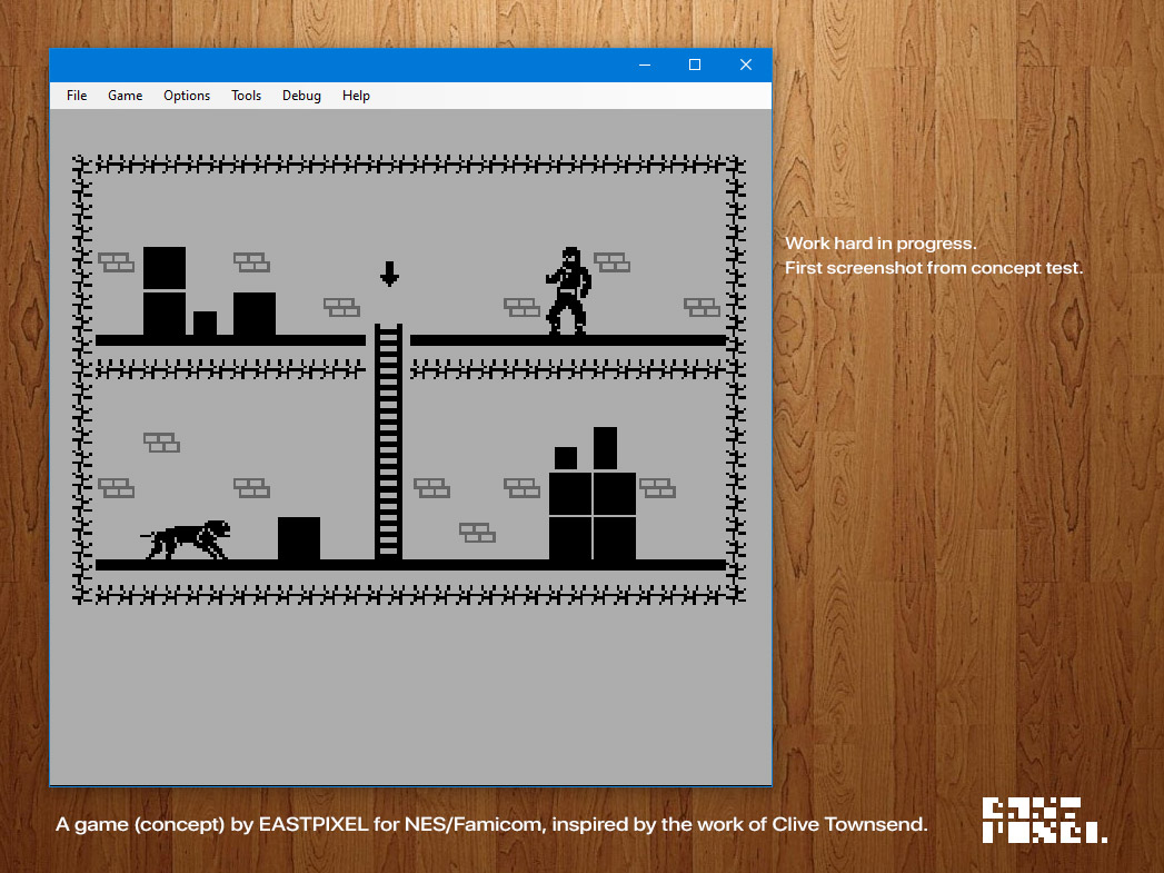 SABOTEUR for NES/Famicom by EASTPIXEL