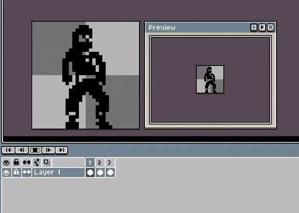 SABOTEUR, an espionage game for NES (EASTPIXEL), Jump kick test animation