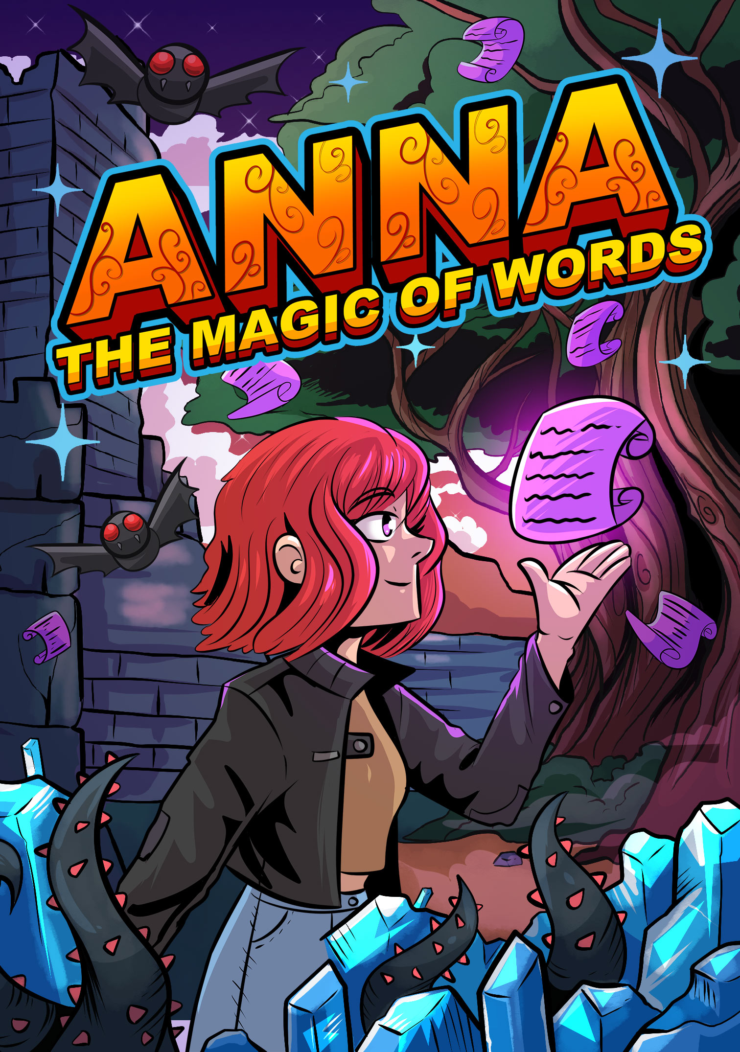 Anna: The Magic of Words (a hard to beat 1980s like platformer for NES/Famicom with a serious story)