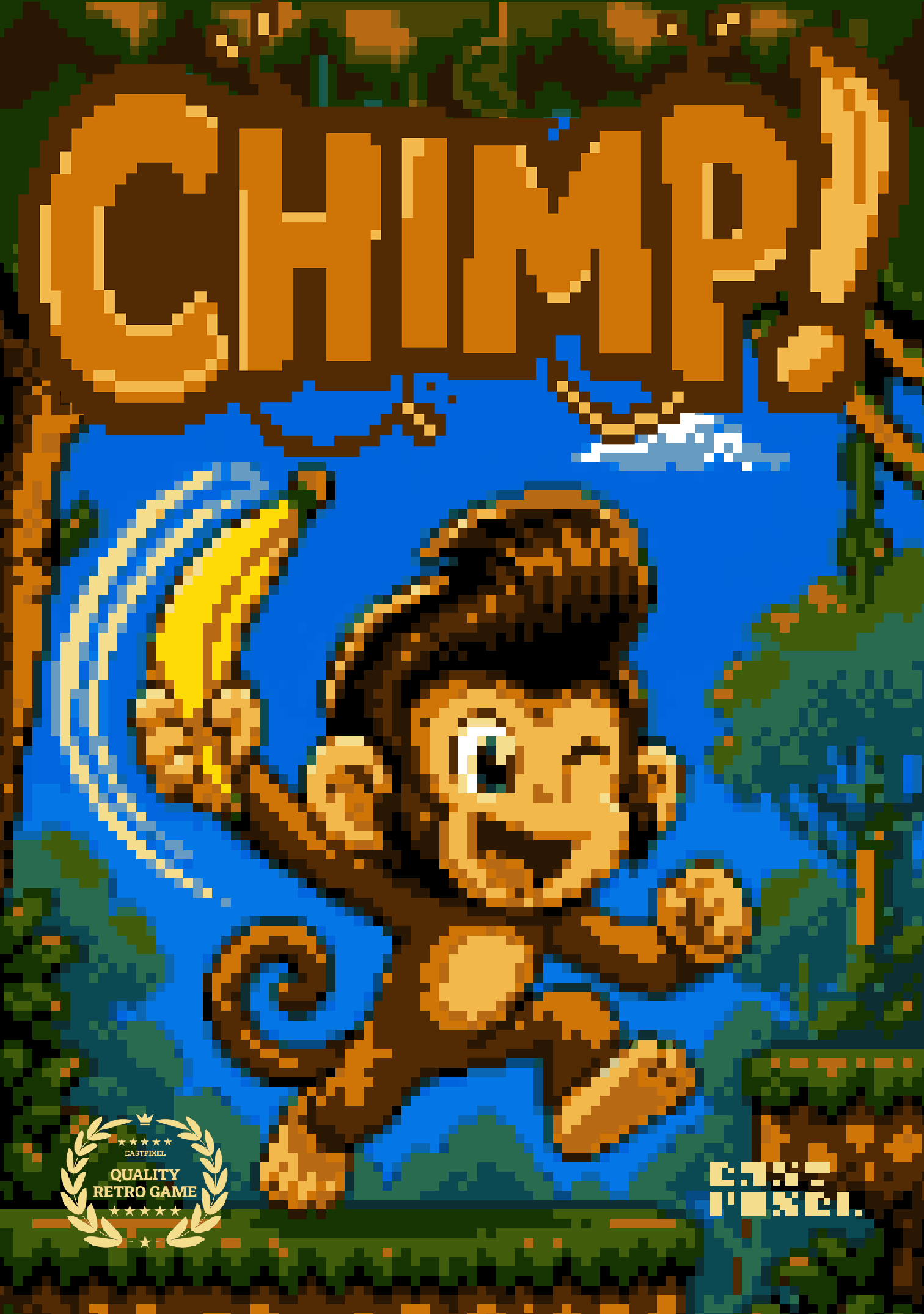 Chimp! Help a monkey make his dream come true. (An arcade platformer for NES/Famicom)