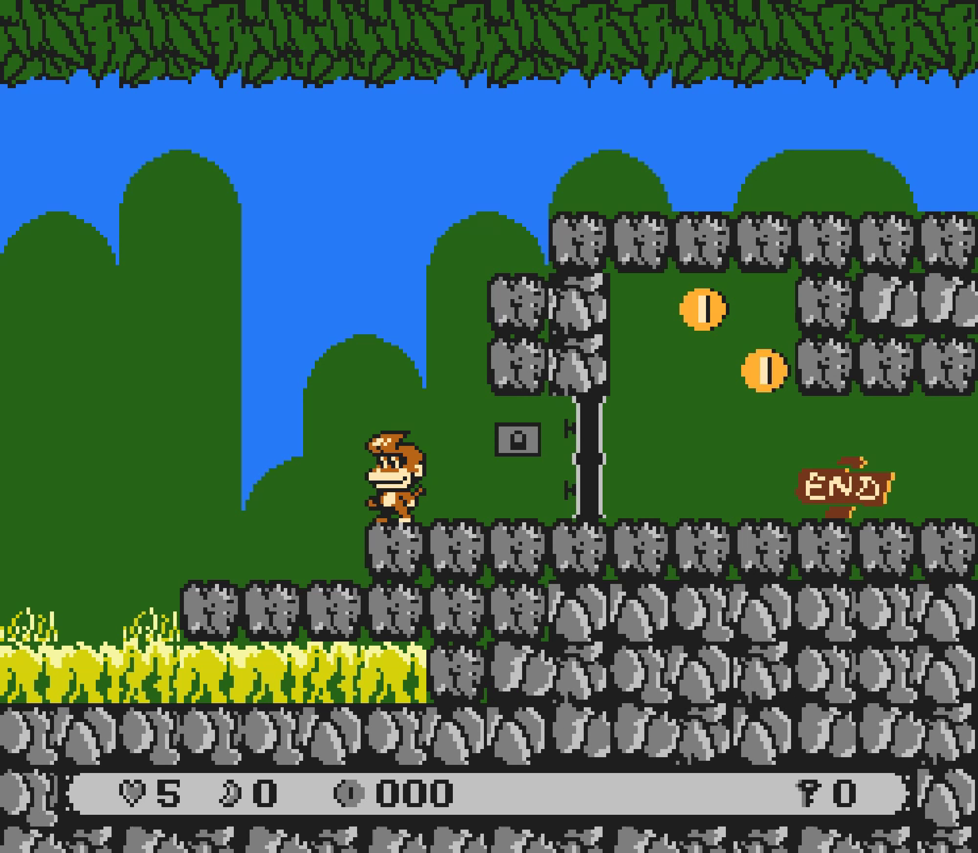 Chimp! (by EASTPIXEL), An addictive 2D platformer for NES/Famicom, Demo Screenshot