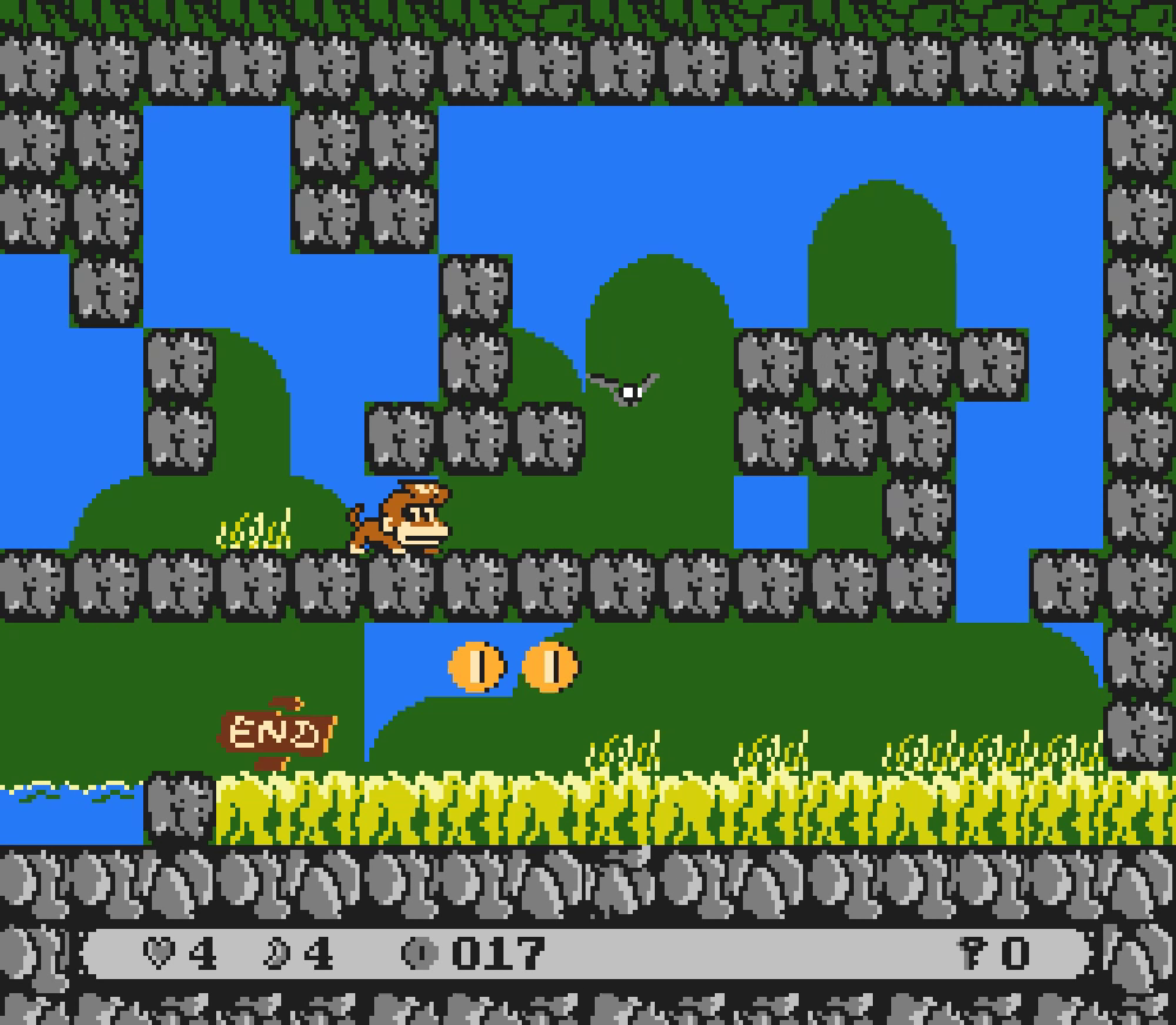Chimp! (by EASTPIXEL), An addictive 2D platformer for NES/Famicom, Demo Screenshot
